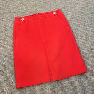 Talbots Mid-Length Orange Skirt